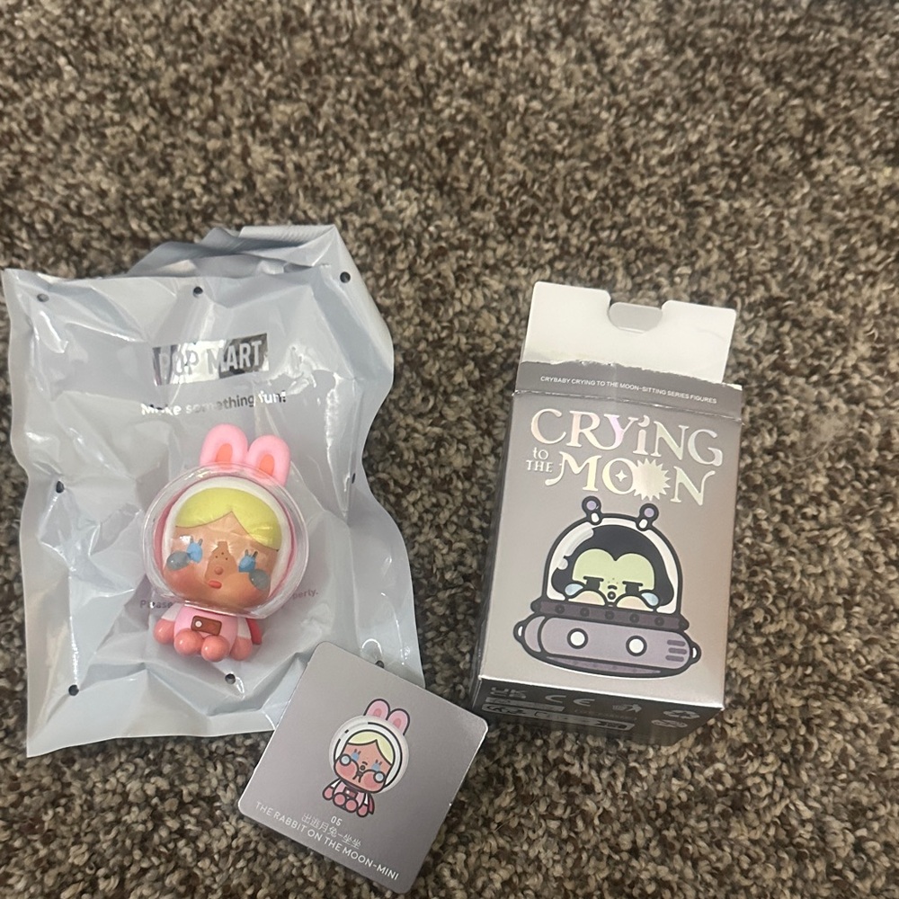 Popmart Cry Baby Crying to the Moon Mini Figure